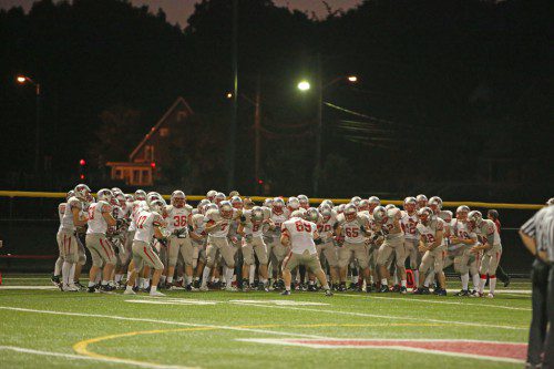 THE WARRIOR football team will be facing undefeated Watertown tonight at Victory Field. Wakefield hopes to earn the win in its third straight road contest. (Donna Larsson File Photo)