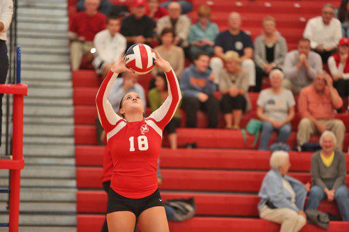 ALLIE NOLAN has earned two All Scholastic honors by the Boston Globe and Boston Herald and All State honors after helping to lead Melrose Lady Raider volleyball to a 20-3 season.