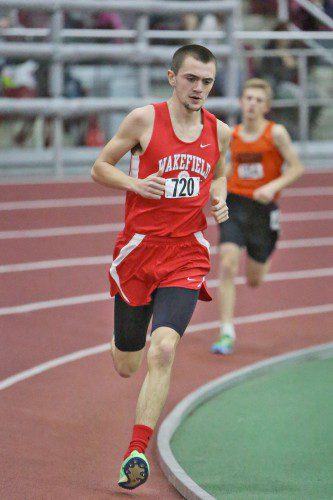 JACKSON GALLAGHER, a senior, came in second overall in the 600 meter run with a time of 1:21.70 at the Div. 4 meet on Saturday. Gallagher set a WMHS record and broke the old meet record. Gallagher will be competing in the All-State meet on Saturday.  (Donna Larsson File Photo)