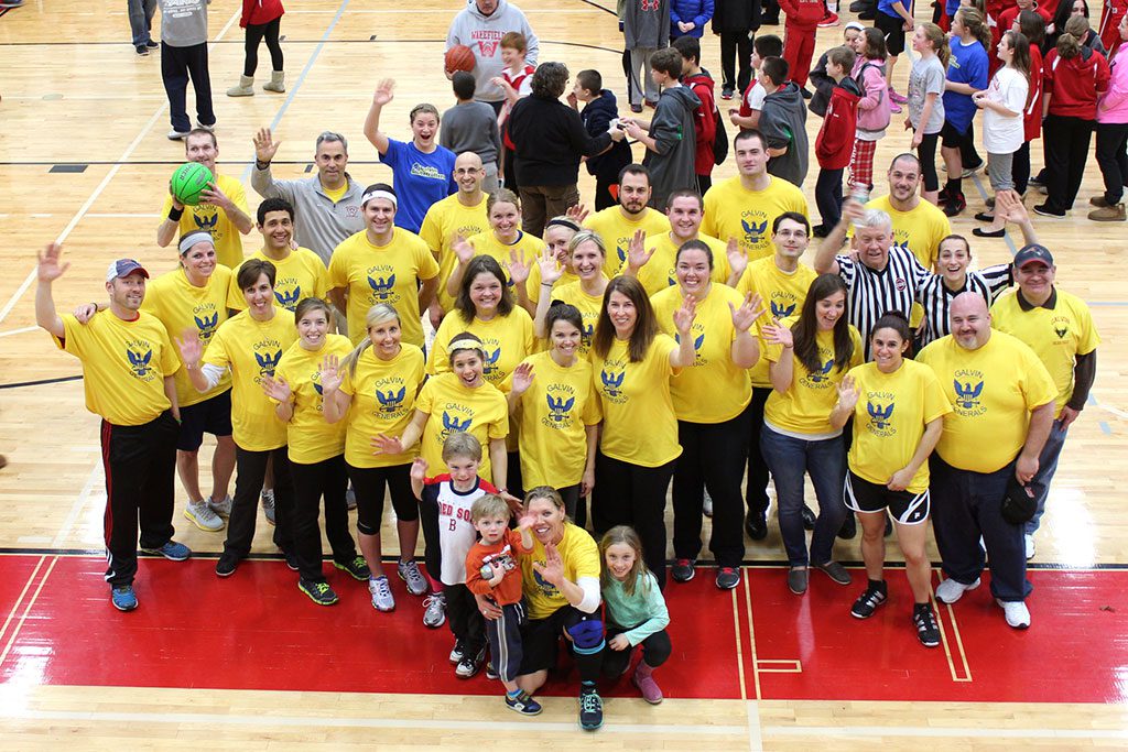THE GALVIN Generals (the teachers) were the winning team in 2014 in the Galvin Faculty/Student Basketball Game at the Charbonneau Field House. The Generals will be out to repeat against the Galvin Globetrotters (the students) in the ninth annual event which will be held Monday, March 9 at WMHS. (Jean Connor Photo)