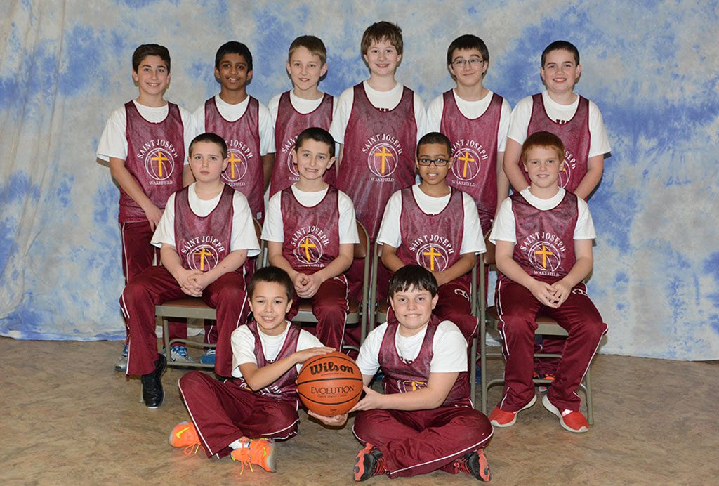 THE ST. Joseph School fifth and sixth grade boys' basketball team competed in the Middlesex Catholic Elementary Schools Basketball League and enjoyed a successful season. The team was coached by Stephen Curran, Jeff Campbell and Patrick Foy. Kneeling are players Tony Novack and Andrew Sablone. The players sitting are Daniel Maynard, Gianni Mercurio, William Pacy and Sean Campbell. The players standing are Matthew DeSimone, Aaron Babu, Benjamin Foy, Daniel Majeski, Stephen Papageorge and Thomas Curran.