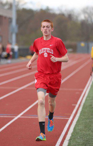 IAN RITCHIE, a senior captain, returns to run the mile and two mile. He was also a member of Wakefield’s national qualifying 4x400 relay team. (Donna Larsson File Photo)