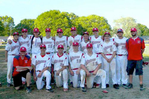 THE WARRIOR JV baseball team posted an 18-1 record this spring and nearly went undefeated for a second straight year. The members of the team included Tim Hurley, Max Marchino, Zach Kane, Kevin Murray, T.J Sellers, Ben Coccoluto, Mike Guanci, Matt Smith, Dylan Melanson, Carmen Sorrentino, Zach Thomas, Kyle Grossi, Evan Burns, Will Shea, Adam Chanley, Brett Maloney, John Evangelista and Cole Mottl. The head coach was Tom Leahy and he was assisted by Brian Millea.