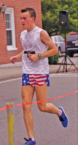 DANVERS resident James Bailey, 19, won the 48th annual Lynnfield Athletic Association (LAA) Fourth of July Road Race in 16:07. (Richie Blake Photo)