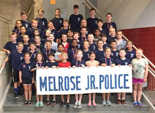 THIS IS THE graduating class from the July 13 to July 17 session of the Melrose Junior Police Academy.