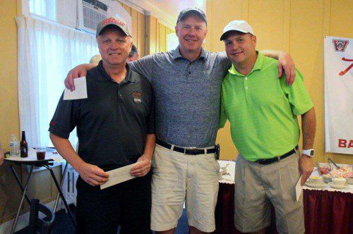 THE WAKEFIELD Warrior Golf Club tournament champions (from left to right) are Bob Sardella, David Cullen and George Hurley.