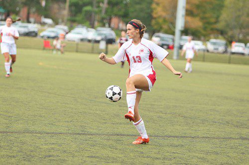 SENIOR CAPTAIN Katey Baraw will help lead the Melrose Lady Raider soccer team this season. (file photo)