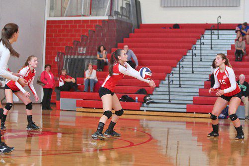 LEAGUE CHAMP Melrose volleyball looks to return to old form this season as they begin their fall season. Pictured is senior captain Marissa Cataldo. 