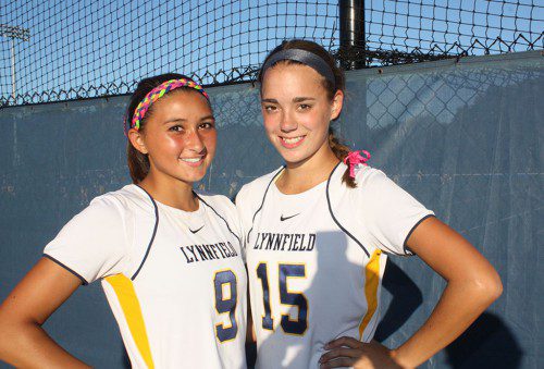 THE PIONEER field hockey team is being led by co-captains Lilli Patterson (left), a junior, and Shayleigh Furey, a senior.
