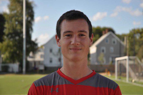 FIRST ENERGY would like to congratulate Andrew DeCecca for being named Wakefield Memorial High School Varsity Boys’ Soccer Player of the Week. Andrew has been a consistent presence in Wakefield’s lineup since his sophomore year. Andrew plays as a left back defender and his physical style of play has made him one of the top defenders in the Middlesex League. This season Andrew has not only been a force in stopping opposing teams attack but has also been instrumental in supporting the Warriors’ attacking scheme by making overlapping runs up the field. Andrew’s aggressive play up the field and superb crossing ability has given Wakefield countless scoring opportunities. Andrew’s toughness and experience in the back gives Wakefield the edge they need.