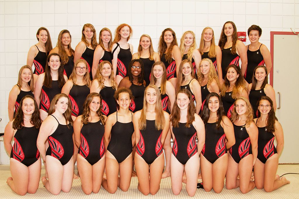 THE MELROSE girls' varsity swim team has compiled their best season record in 20 years. This week the team looks to make waves at the Middlesex League Meet. (Donna Larsson photo)