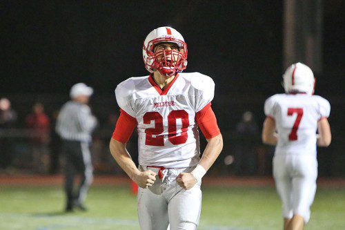 BEAST MODE. Melrose quarterback Julian Nyland's two TDs helped Melrose beat Danvers 24-7 and return to their second straight Superbowl at Gillette Stadium on Dec. 5. 