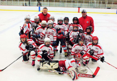 The Melrose Youth Hockey Girls' U10 girls became District Champs on Saturday, January 16 and will battle for the state championship.  