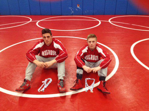 ANTONIO DIFRONZO (left) and Steven MacIntosh (right) became State bronze medalists after strong performances at the D3 State Finals last weekend. (courtesy photo) 