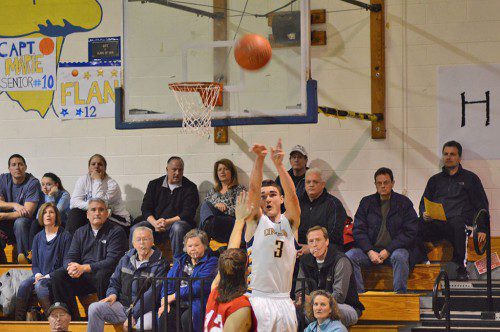 SENIOR CAPTAIN Brendan Sullivan (3) was named Cape Ann League Player of the Year last week. (Courtesy Photo)