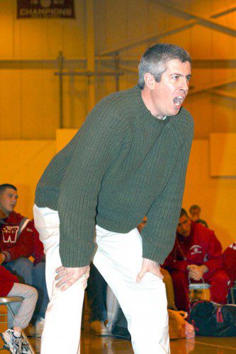 WRESTLING HEAD Coach Ross Ickes was one of the recipients of the 2015-16 MIAA Coach of the Year Awards. (Item File Photo)