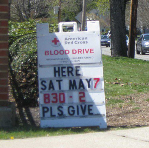 THE Lynnfield Middle School gymnasium, 505 Main St., is the site of Saturday's Red Cross Blood Drive in memory of Carolyn T. Black, mother of Lynnfield resident Lori Precourt.