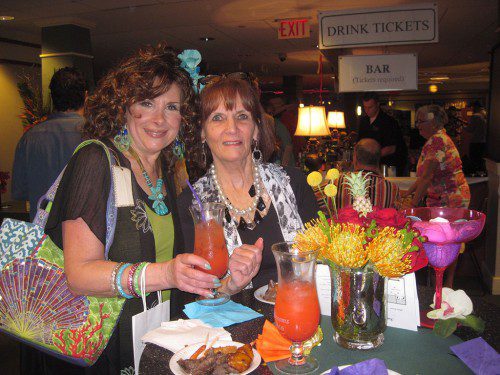 BARBARA MIRLOCCA, owner of Florence’s Fashions on Albion Street, attended Blossoms at the Beebe with friend Dagmar Brizee. (Gail Lowe Photo)