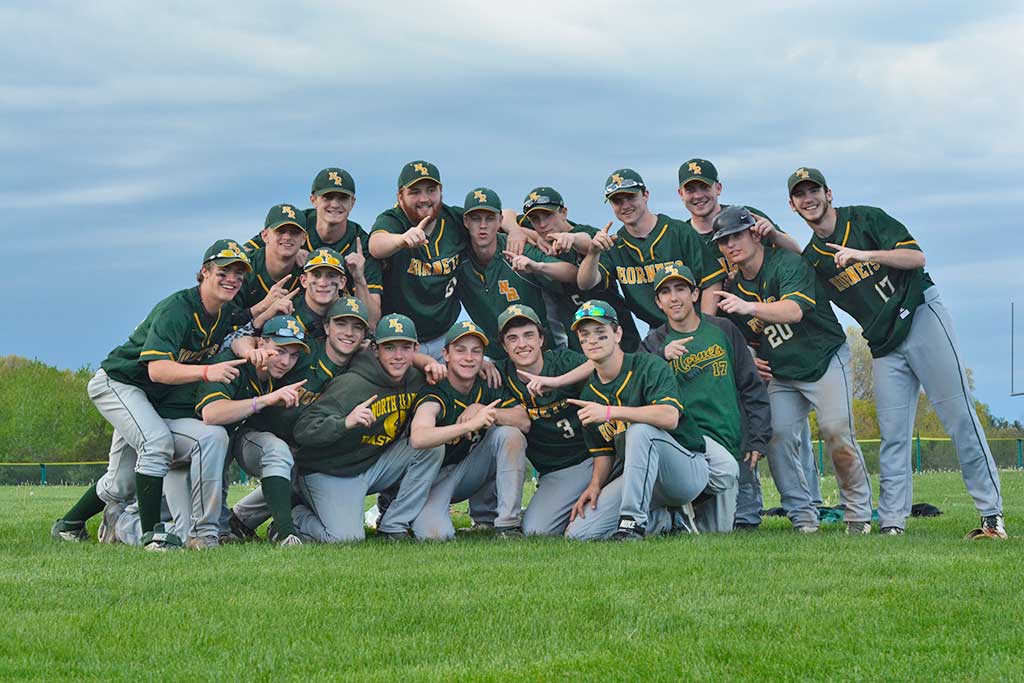 WE'RE NO. 1! The Baseball Hornets claimed sole possession of the Cape Ann League Large Division Championship title with a 5 to 2 victory over the Triton Vikings improving their record to 15 – 1. (Deanna Castro Photo)