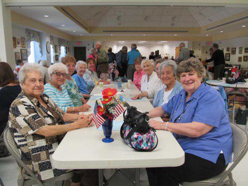 THE LADIES at the Lynnfield Senior Center are asking, “Where are all the single men? We want to dance!” (Gail Lowe Photo)