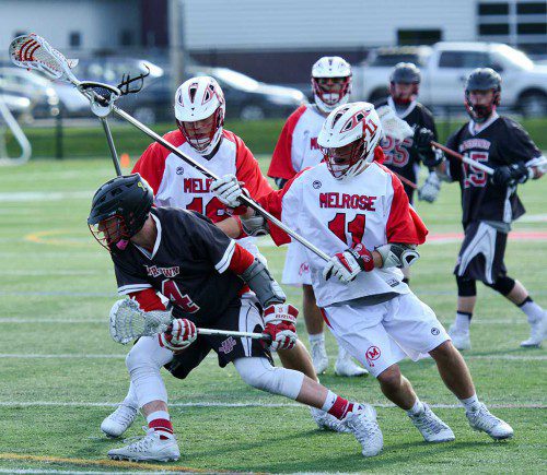 Five MHS teams will compete in post season on Thursday, June 2 including boys lacrosse who host Shawsheen Tech on Thursday at 5:00 p.m. at Fred Green Field. (Steve Karampalas photo) 