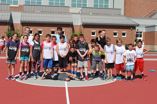 THE BLACKTOP Basketball program was held by the Recreation Department at the Galvin Middle School for several age groups. In this photo are the Fifth and Sixth Grade group of players.