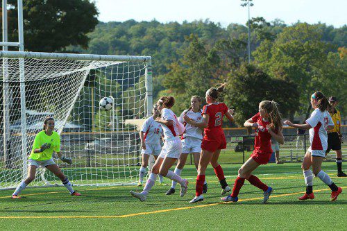 THE MELROSE High girls' soccer team had a successful week, including a 6-0 shutout over Watertown. (Donna Larsson photo)