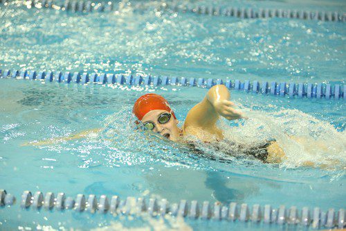 CAROLINE SWEENEY, a junior, returns to swim the freestyle after having a solid sophomore campaign a year ago. (Donna Larsson File Photo)