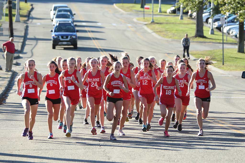 THE WARRIOR girls’ cross country team clinched a share of its sixth straight M.L. Freedom division title and win it outright with a win over Watertown in the dual meet finale. (Donna Larsson File Photo)