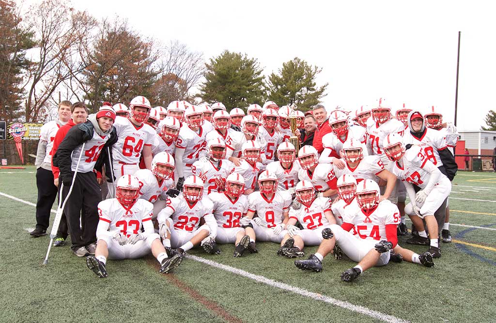 THE MELROSE Red Raider football team were once again victorious on Thanksgiving day with a 28-8 win over rival Wakefield. (Donna Larsson photo) 