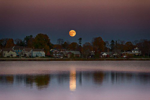 THE SO-CALLED SUPERMOON was captured over Lakeside by Kenan Cooper Sunday. This is the closest the moon’s been to Earth since 1948.