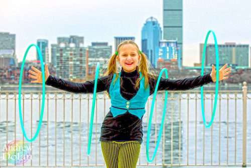 MELROSE VETERANS MEMORIAL MIDDLE SCHOOL student Eva Lou Hoops, a hula hoop virtuoso who performs in the Circus Smirkus Big Top Tour, will be performing at Stars Over Melrose on Saturday, Feb. 25. (Courtesy Photo)