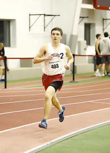 KEVIN WHEELOCK of Melrose is the Middlesex League champion in the one mile. (file photo)