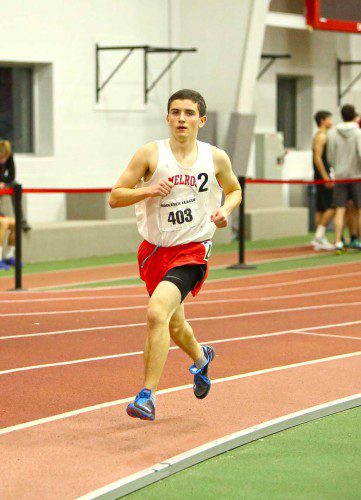 MELROSE HIGH's three-time State Champ Kevin Wheelock will compete in the New Balance Indoor Track National Championship this weekend. (file photo) 