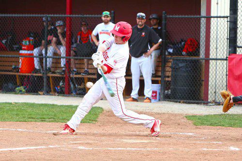 THE MELROSE Red Raider baseball team are 3-2 after back-to-back wins over Wayland and Lexington. (Donna Larsson photo) 