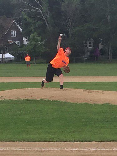 ADAM CHANLEY stole the show at Moulton Park on Thursday as the Unknowns beat the Loafers 1-0. Chanley pitched a complete-game two-hitter while striking out five for the Unknowns.