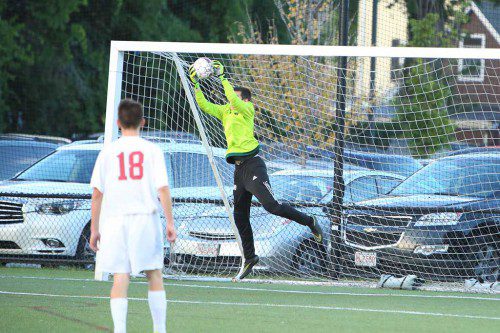 THE WMHS boys’ soccer team will be led by senior co-captains goalkeeper Ryan Ritchie and Cole Kraus. (Donna Larsson File Photo)