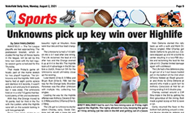 Sports Page: August 2, 2021