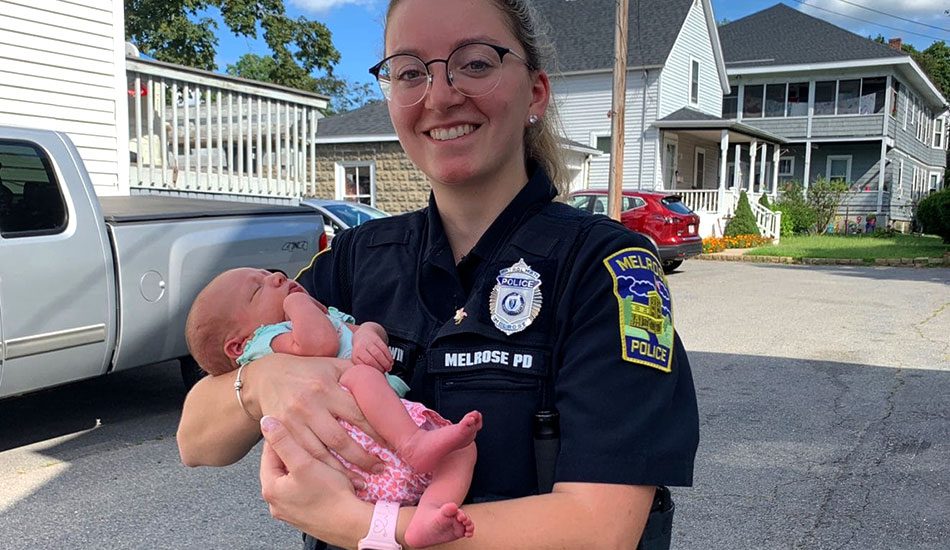 Melrose officer assists in delivery of healthy baby girl