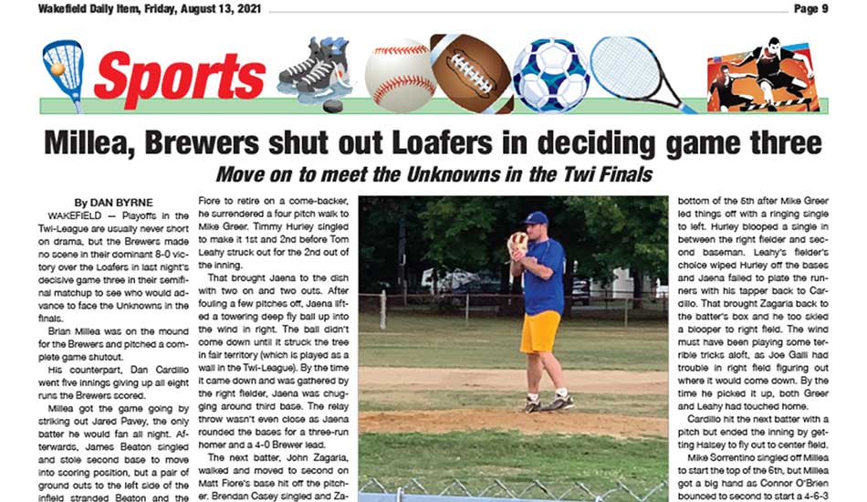 Sports Page: August 13, 2021