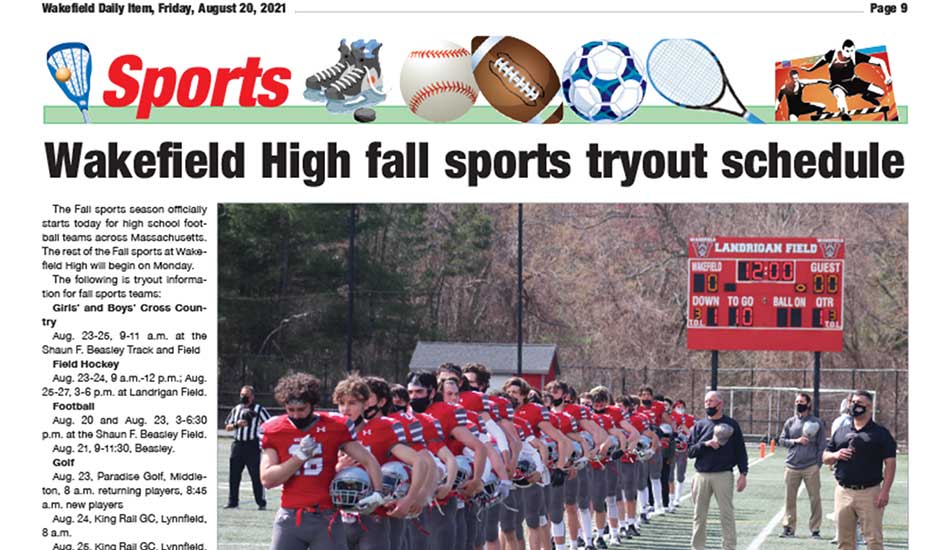 Sports Page: August 20, 2021