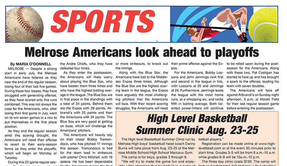 Sports Page: August 6, 2021