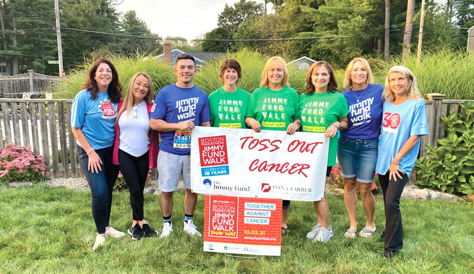 Team “Toss Out Cancer” aims to raise $17,000 in Jimmy Fund Walk Sunday