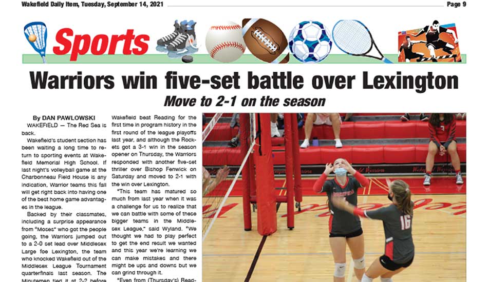 Sports Page: September 14, 2021