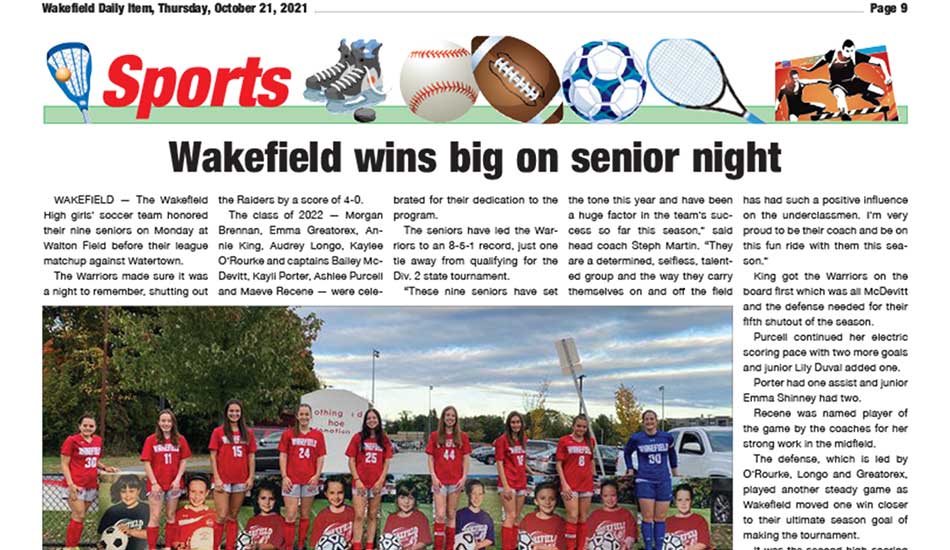 Sports Page: October 21, 2021