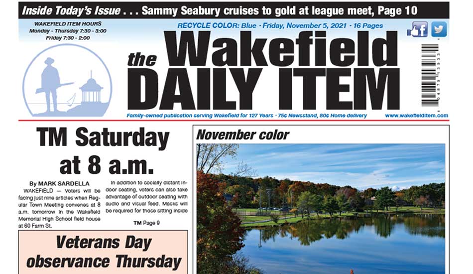 Front Page: November 5, 2021