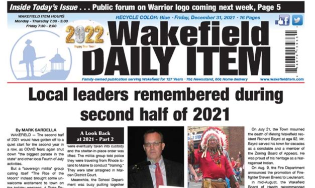 Front Page: December 31, 2021