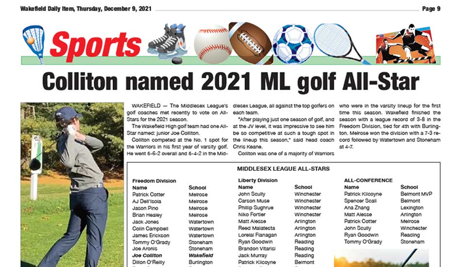 Sports Page: December 9, 2021