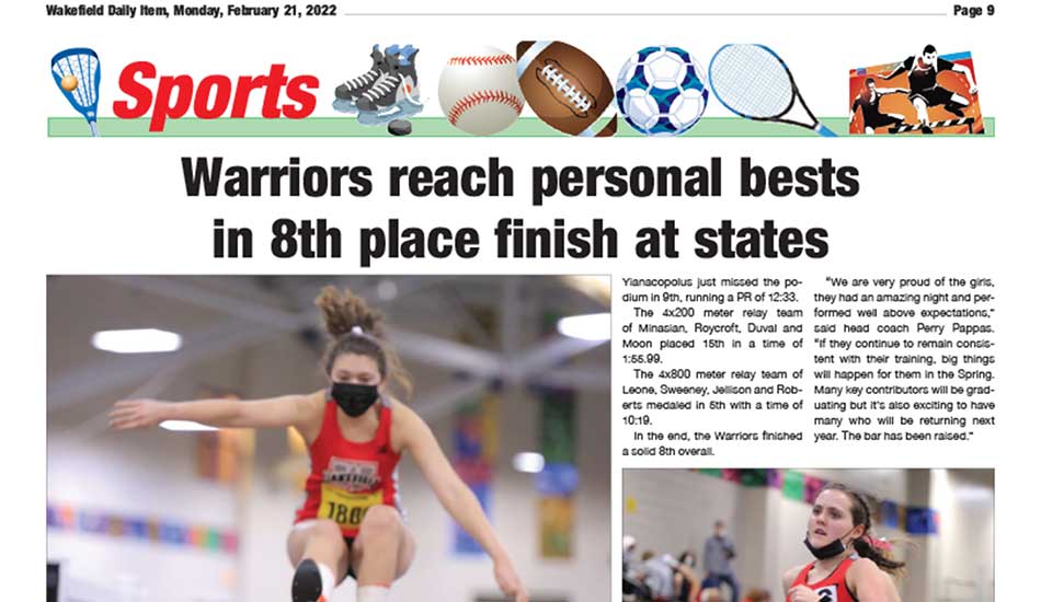 Sports Page: February 21, 2022