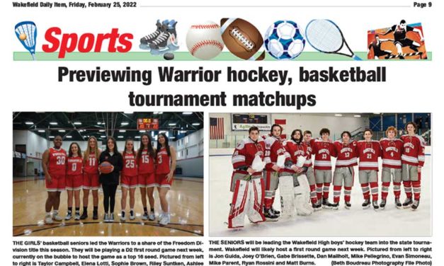 Sports Page: February 25, 2022